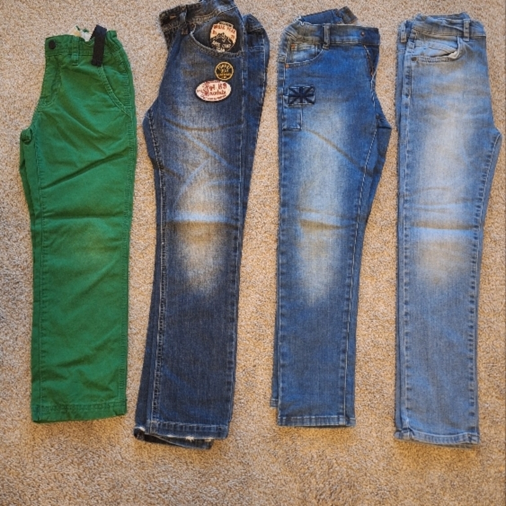 Children's Jeans and Pants Bundle - Green and Blue